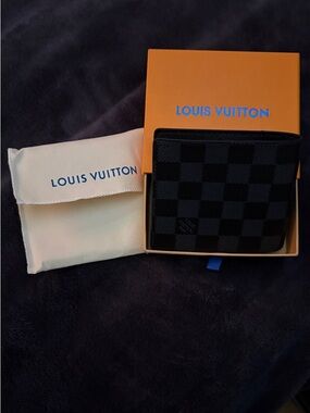 Louis Vuitton Damier Graphite Check Bifold Wallet - Black